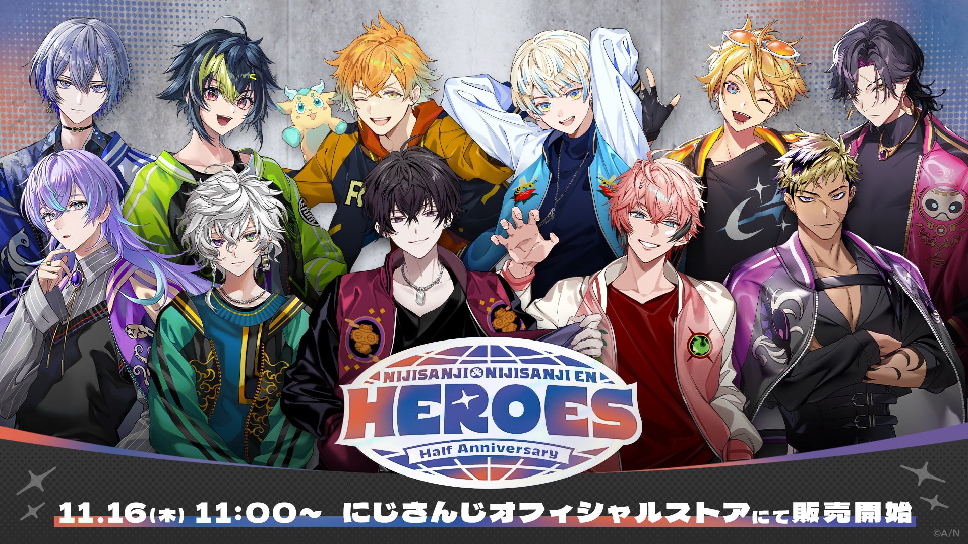 NIJISANJI ＆ NIJISANJI EN HEROES Half Anniversary」グッズ、11/16  11時からにじストア・ENストアにて発売 | PANORA