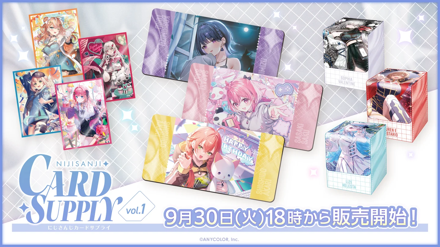 にじさんじ バラ売り 紙類中心 在庫販売【NIJISANJI EN × IPSTAR】中国限定 コラボカフェ